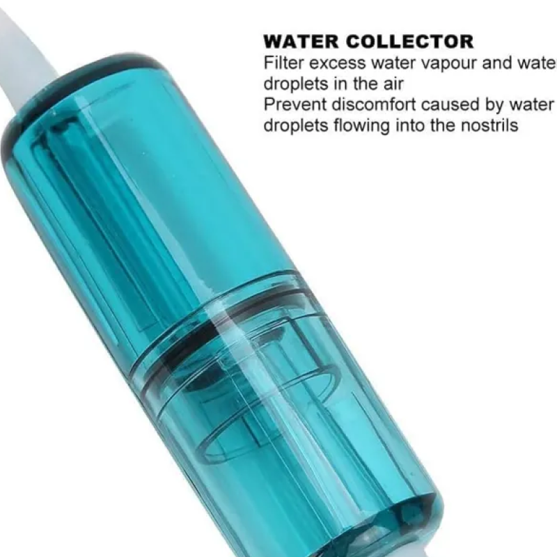 Reusable 100% Silicone Nasal Hydrogen Cannula w/ Condensation Trap
