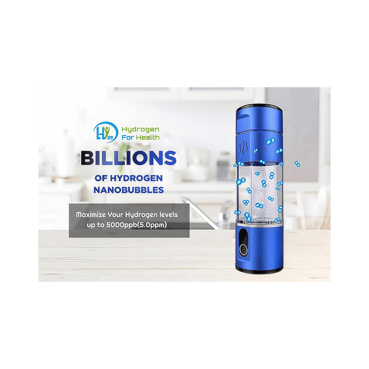 H2 Nano Hydrogen Water Bottle