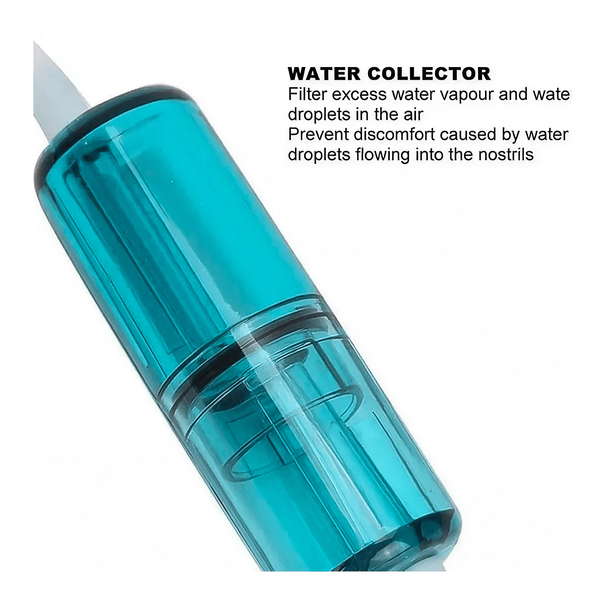 Reusable 100% Silicone Nasal Hydrogen Cannula w/ Condensation Trap