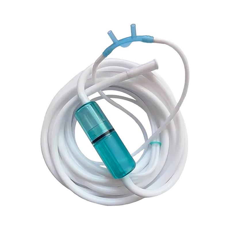 Reusable 100% Silicone Nasal Hydrogen Cannula w/ Condensation Trap