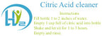 Citric Acid cleaner
